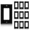 Faith Decorator Light Switch Cover or Receptacle Outlet Wall Plate, 1-Gang 4.55 In x 2.75 In, Black, 10PK DWP1-BK-10 - alternate 1